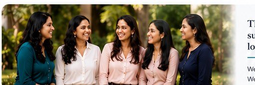 Women supporting women illustration